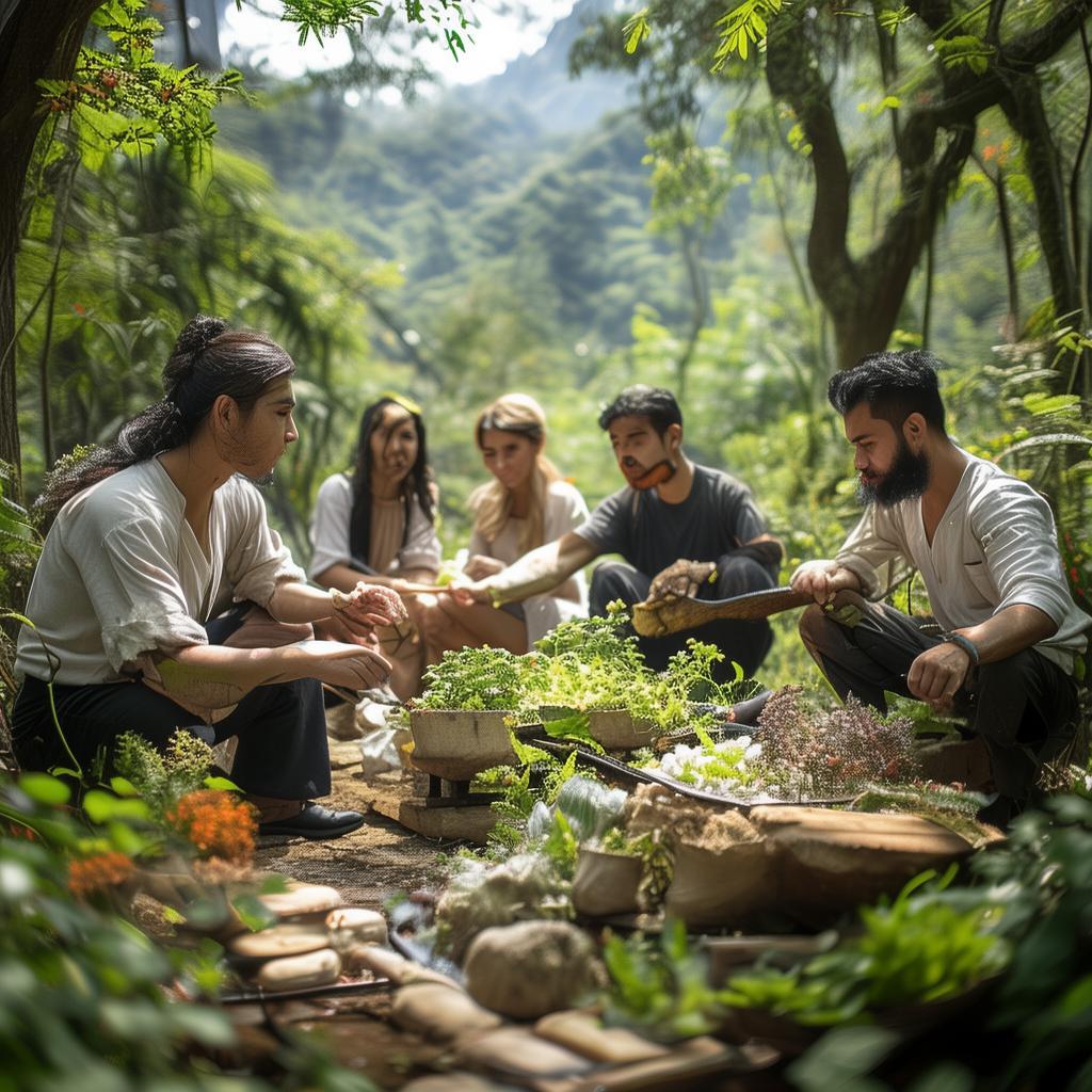 公益人美业纹绣户外拓客
