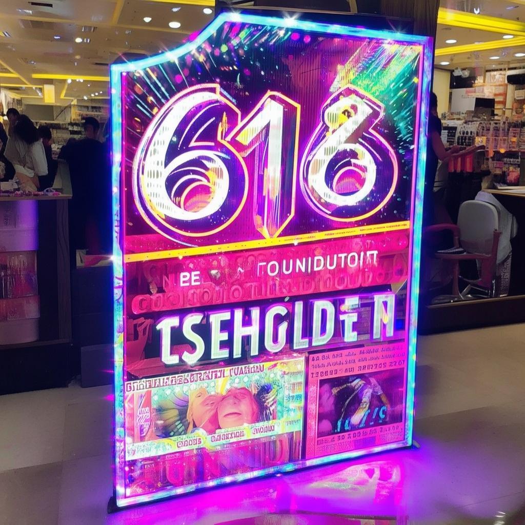 618美业拓客活动灯牌
